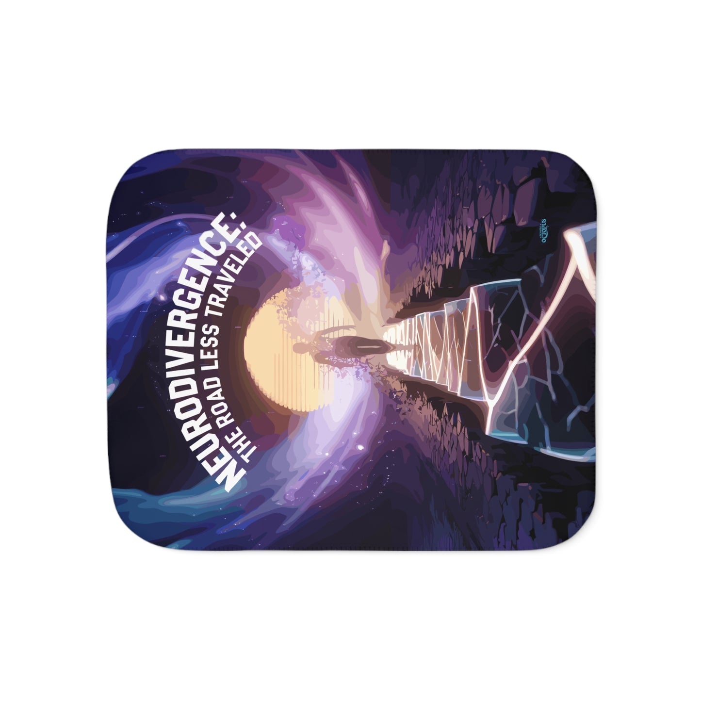 Sherpa Blanket - "Neurodivergence: the Road Less Traveled"  -