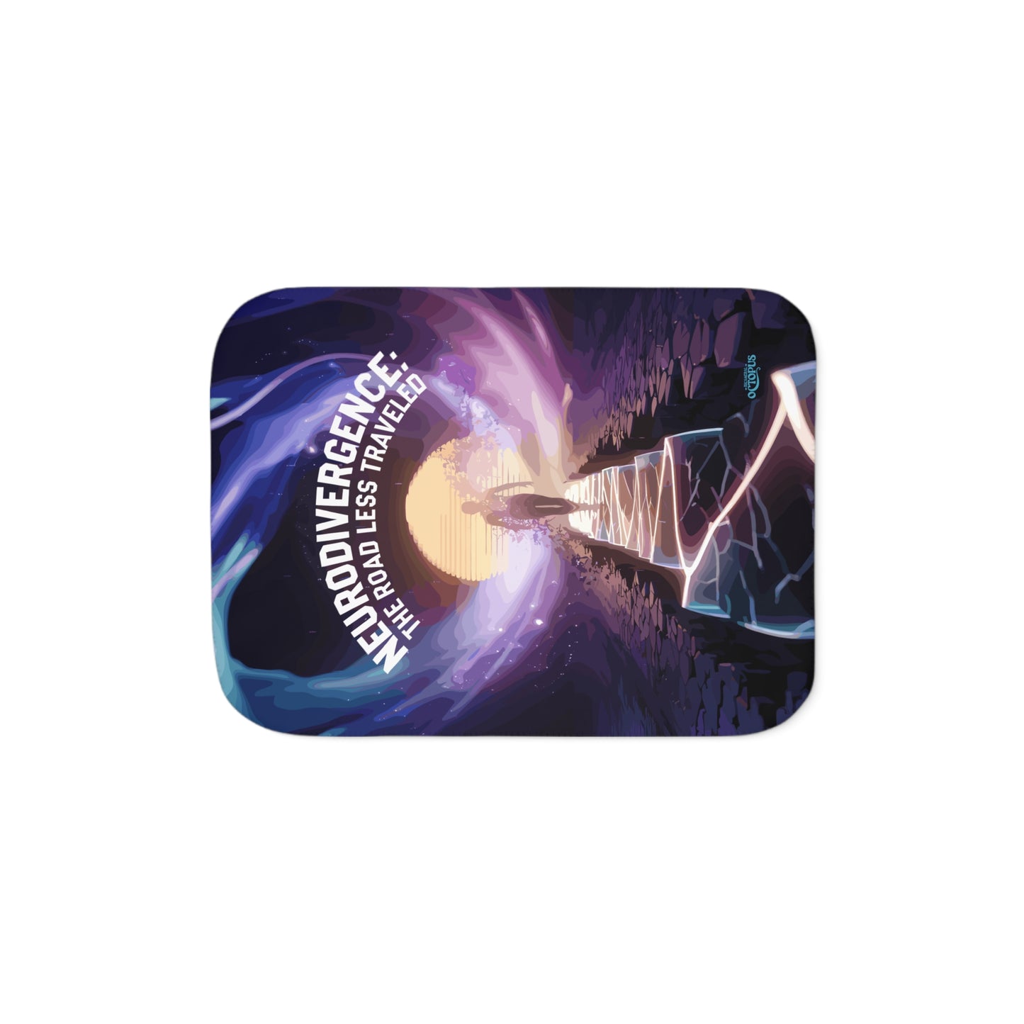 Sherpa Blanket - "Neurodivergence: the Road Less Traveled"  -