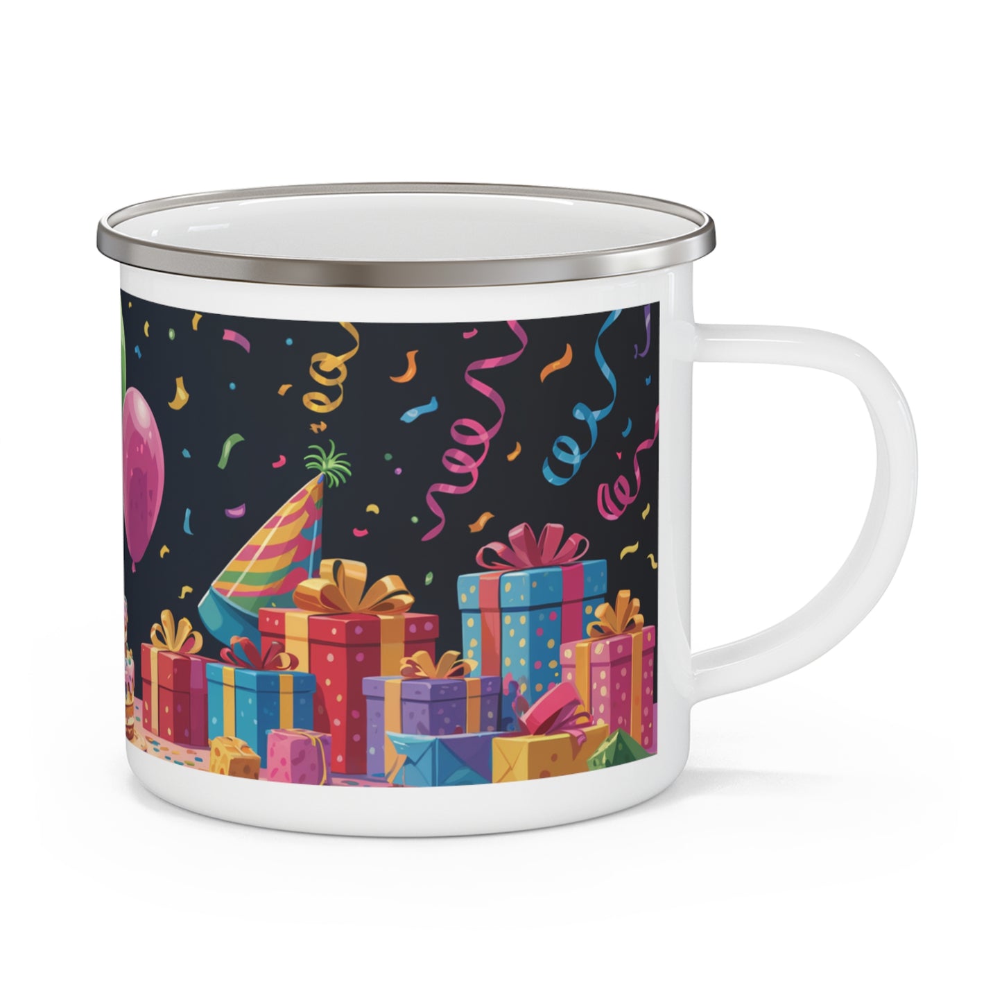 Puffin Birthday Enamel Camping Mug