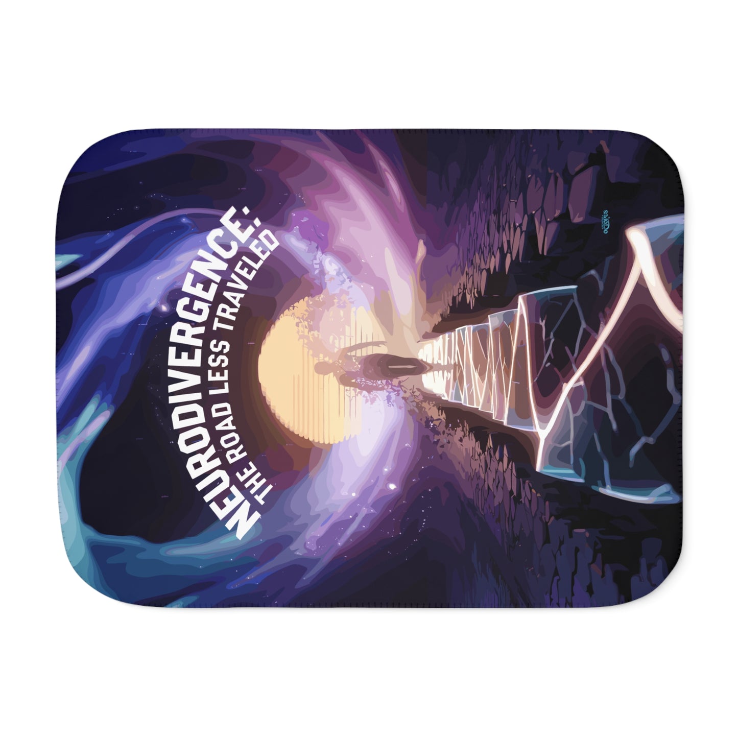 Sherpa Blanket - "Neurodivergence: the Road Less Traveled"  -