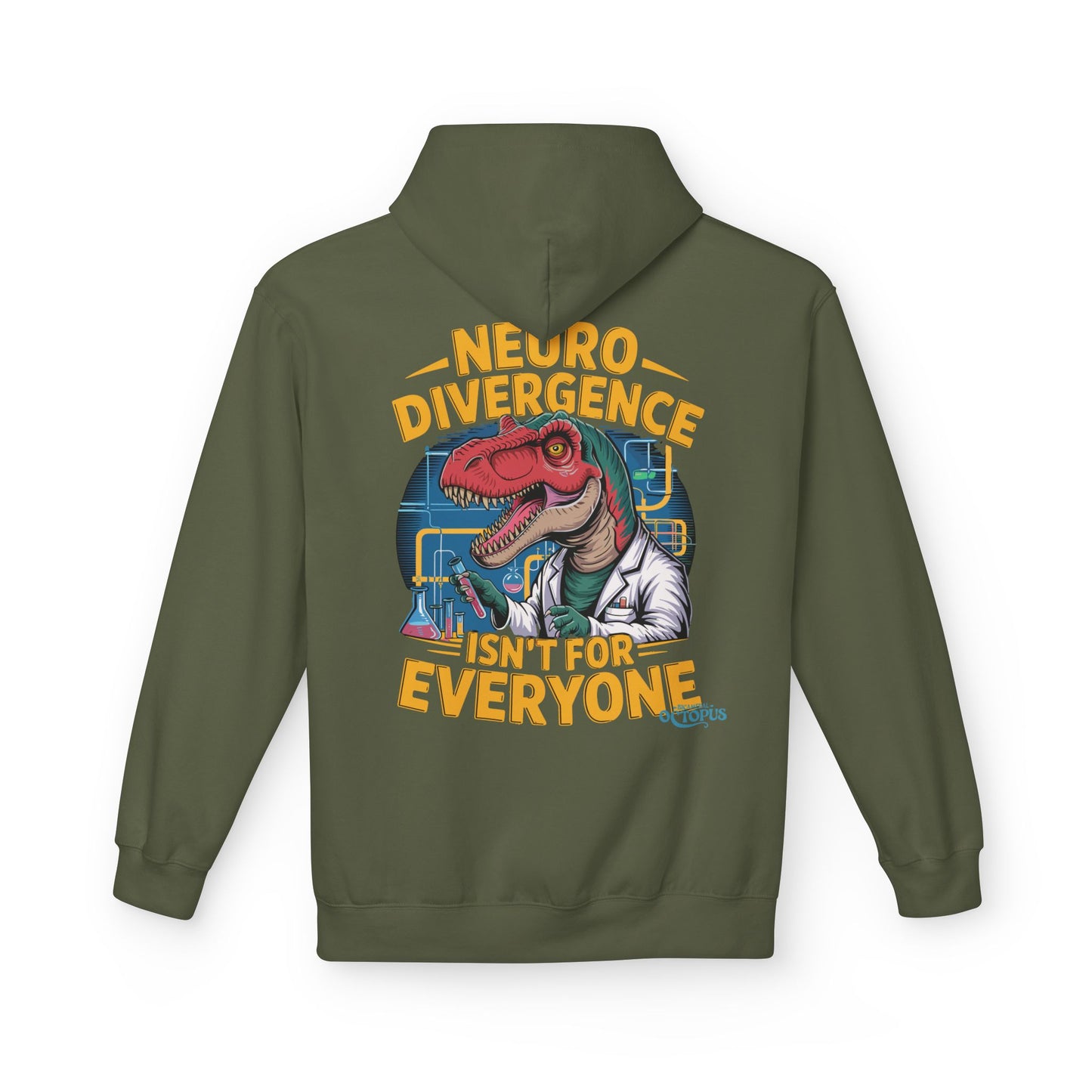 "NEURODIVERGENCE ISN'T FOR EVERYONE" - T-rex - Unisex Midweight Softstyle Fleece Hoodie