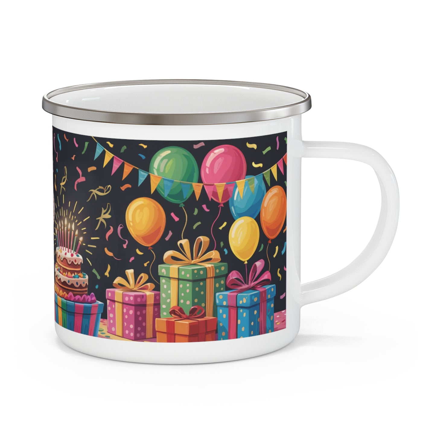 Elephant Birthday Enamel Camping Mug