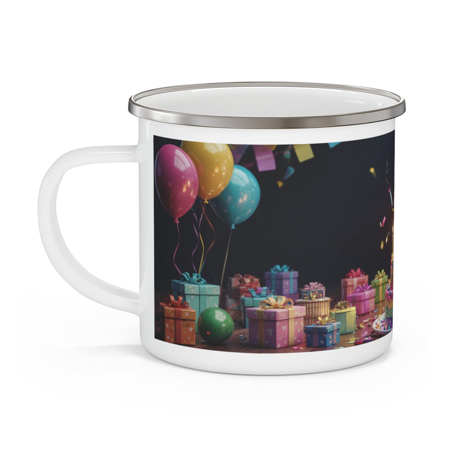 Axolotl Birthday Enamel Camping Mug