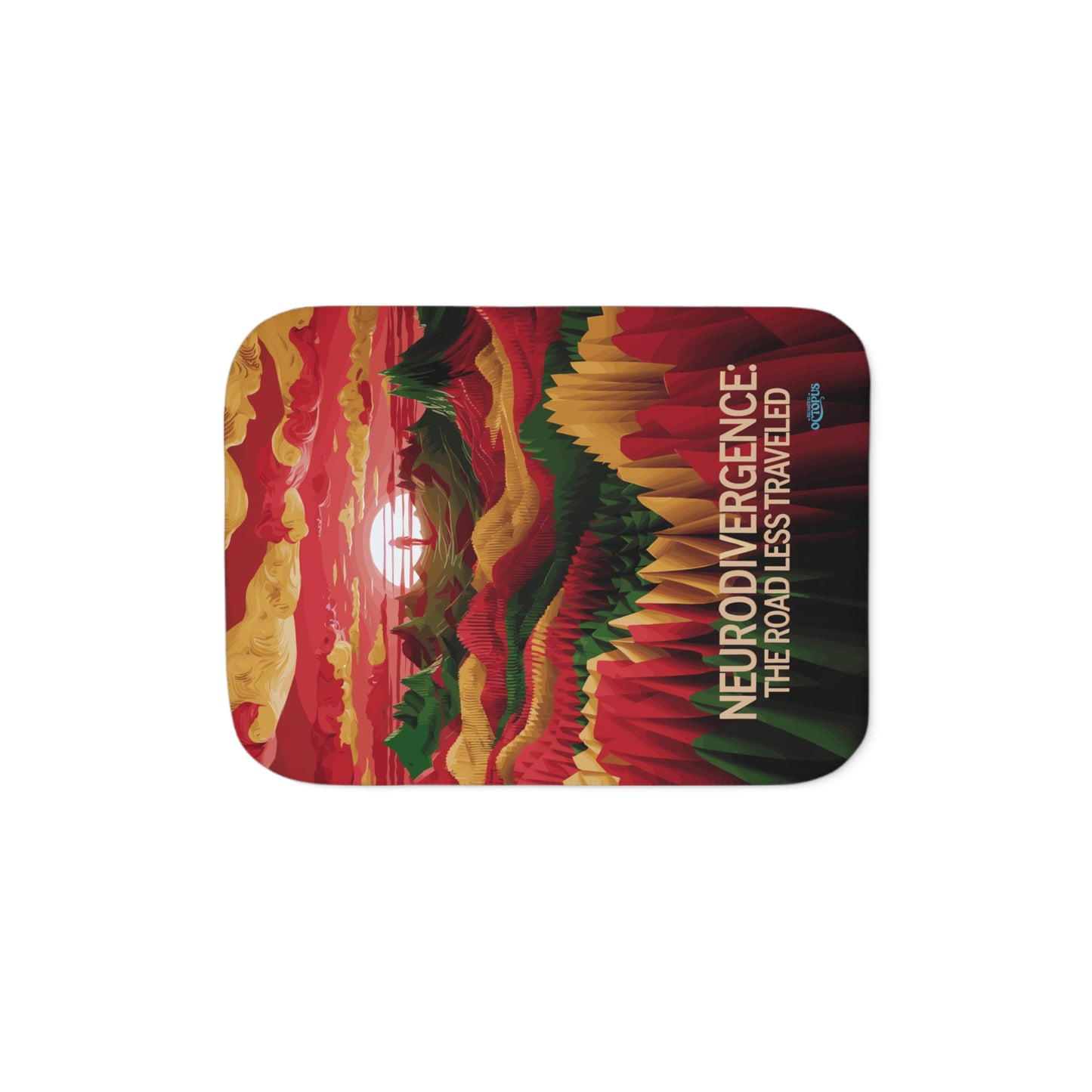 Sherpa Blanket - "Neurodivergence: the Road Less Traveled"  - man in sunset