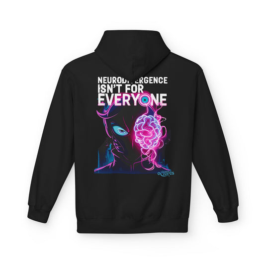 a"NEURODIVERGENCE ISN'T FOR EVERYONE" - Brain - Unisex Midweight Softstyle Fleece Hoodie